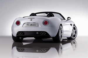 Alfa Romeo 8C Competizione Spider Backview