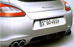 Porsche Panamera vista trasera