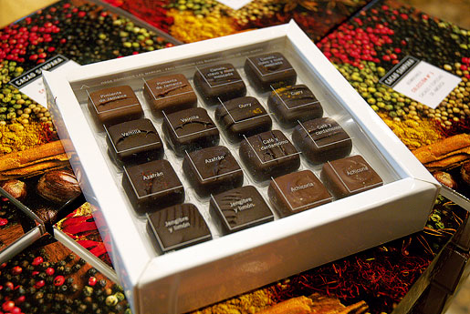 Chocolates y bombones cacao sampaka