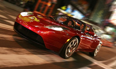 Conduciendo el Tesla Roadster