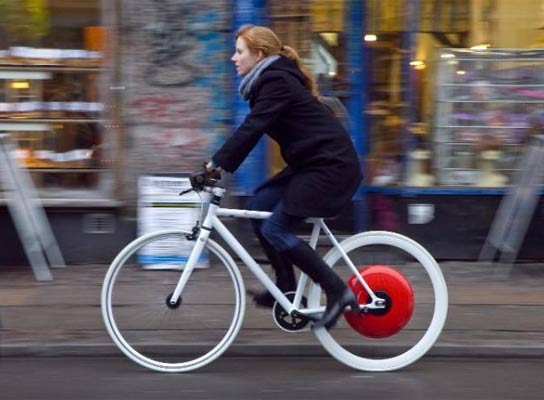 La rueda de Copenhague, La bici que anda sola