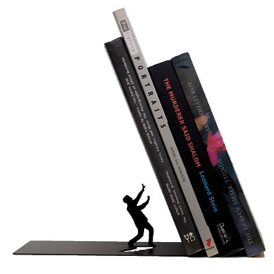 Sujetalibros original Falling Bookend